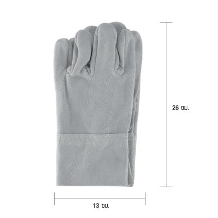 ถุงมือหนังทำสวน KRUKER สีเทา_2