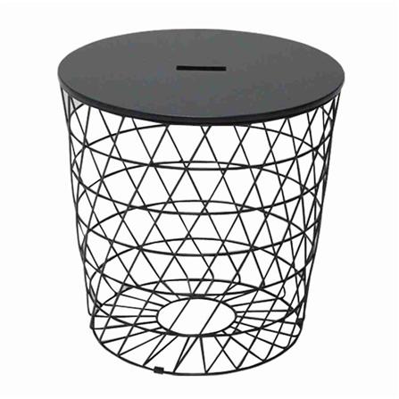 โต๊ะข้าง KONCEPT SAVOIR D40 สีดำ