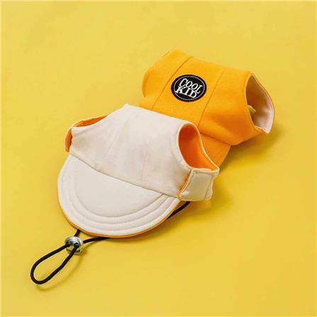 หมวกสัตว์เลี้ยง CLAWSET COOL KID ไซซ์ XL สีเหลือง_2