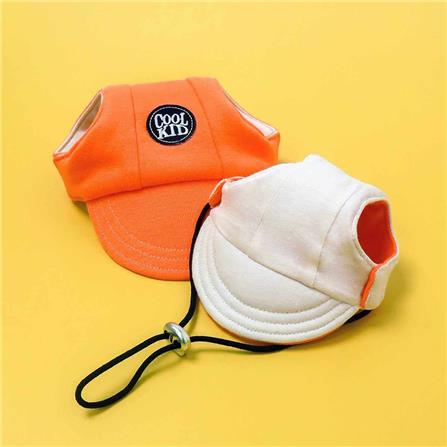 หมวกสัตว์เลี้ยง CLAWSET COOL KID ไซซ์ M2 สีแซลมอน_2