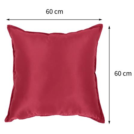 หมอนอิง HOME LIVING STYLE SATINY 24X24 นิ้ว สีแดง_7