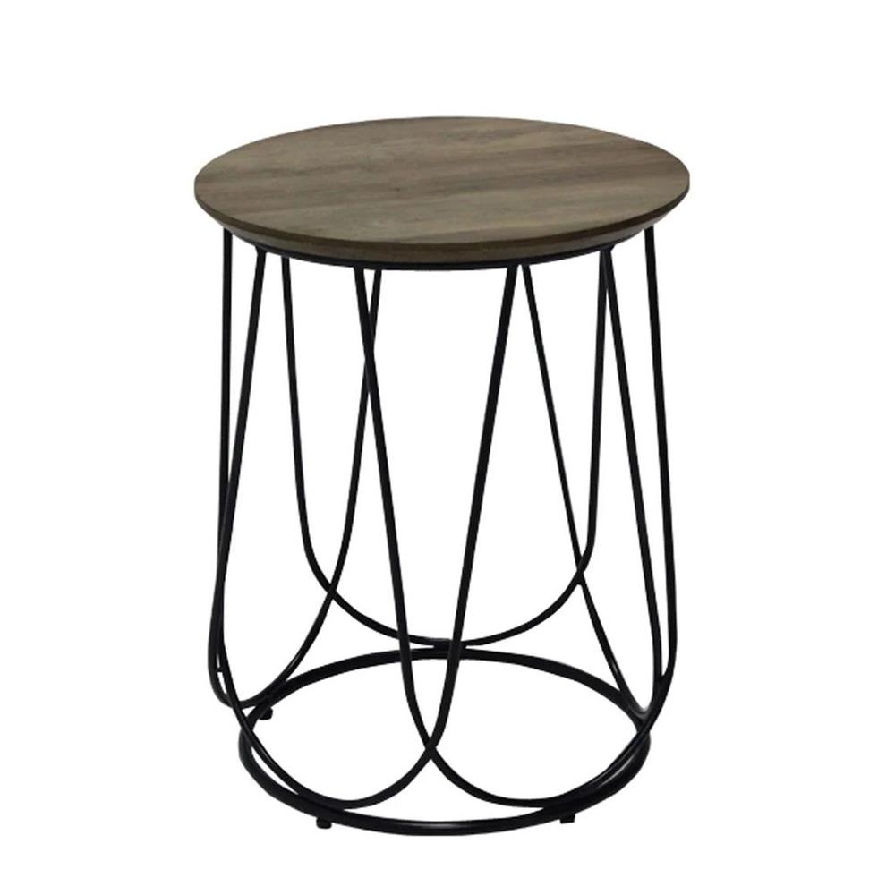 โต๊ะข้าง KONCEPT SANITY D40 สีไม้เข้ม