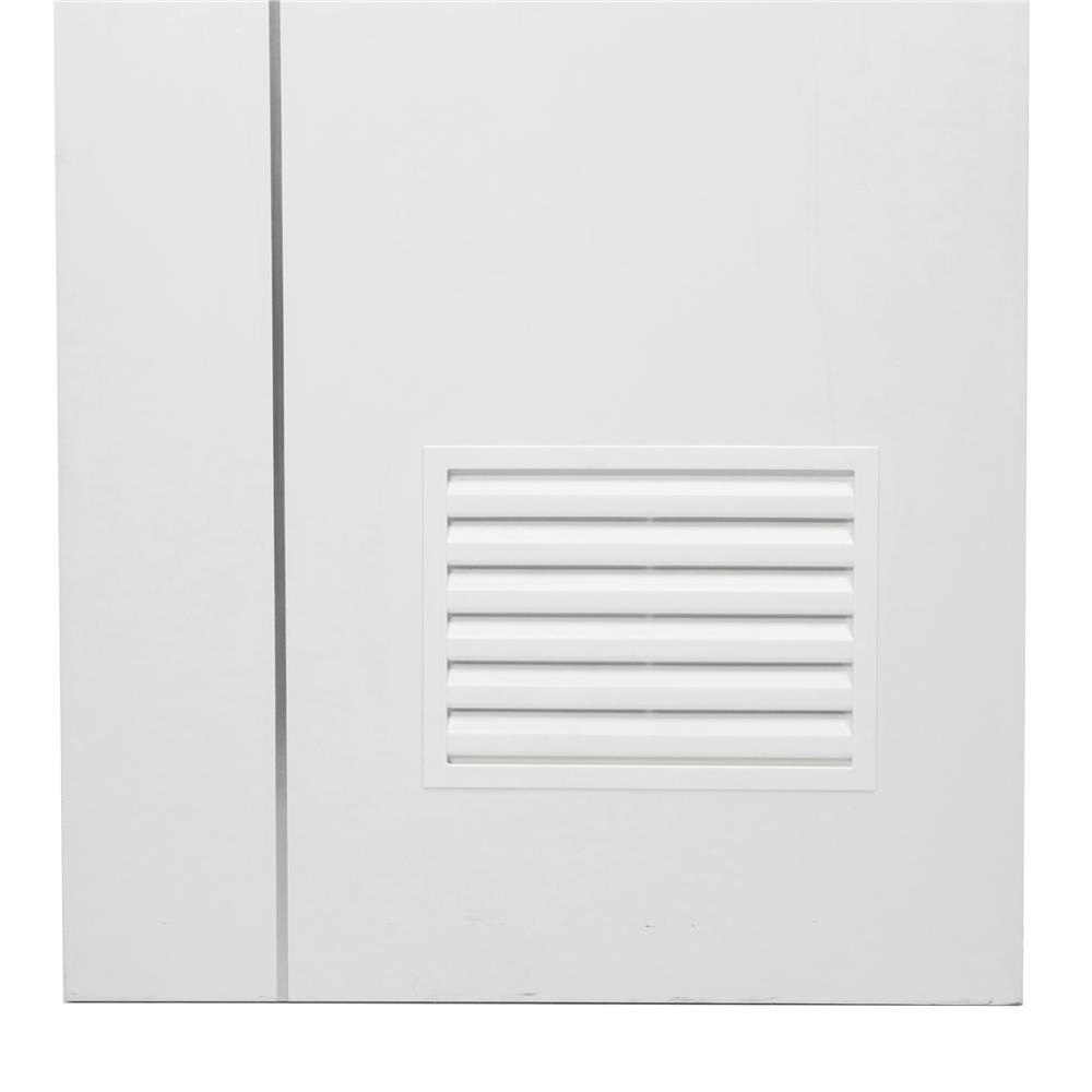 ประตูห้องน้ำ UPVC AZLE BN-01 เกล็ดล่าง 70X200 ซม. สีขาว เจาะลูกบิด