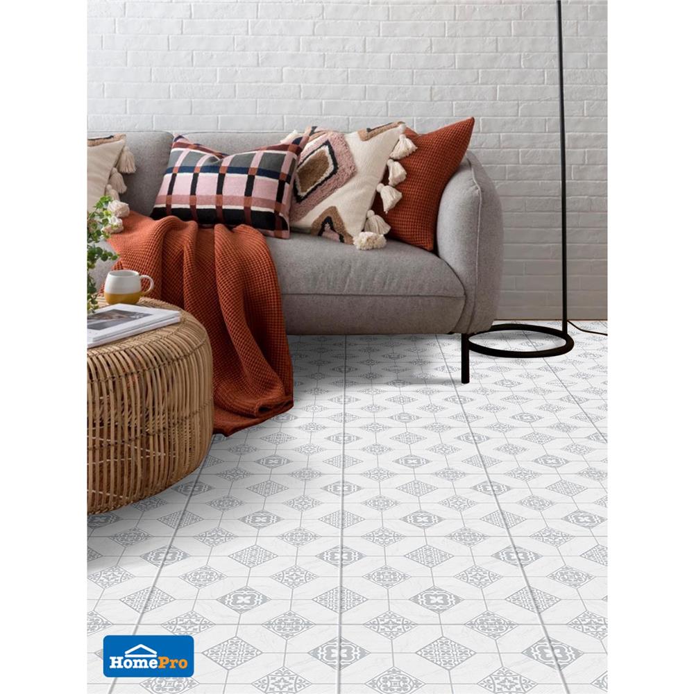 กระเบื้องพื้น 16x16 นิ้ว TARA เพียวริตี้ เทา PM 0.96 ตร.ม.