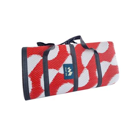 เสื่อพกพา MAT-ER WAVE 150X200 ซม. สีแดง/ขาว_1