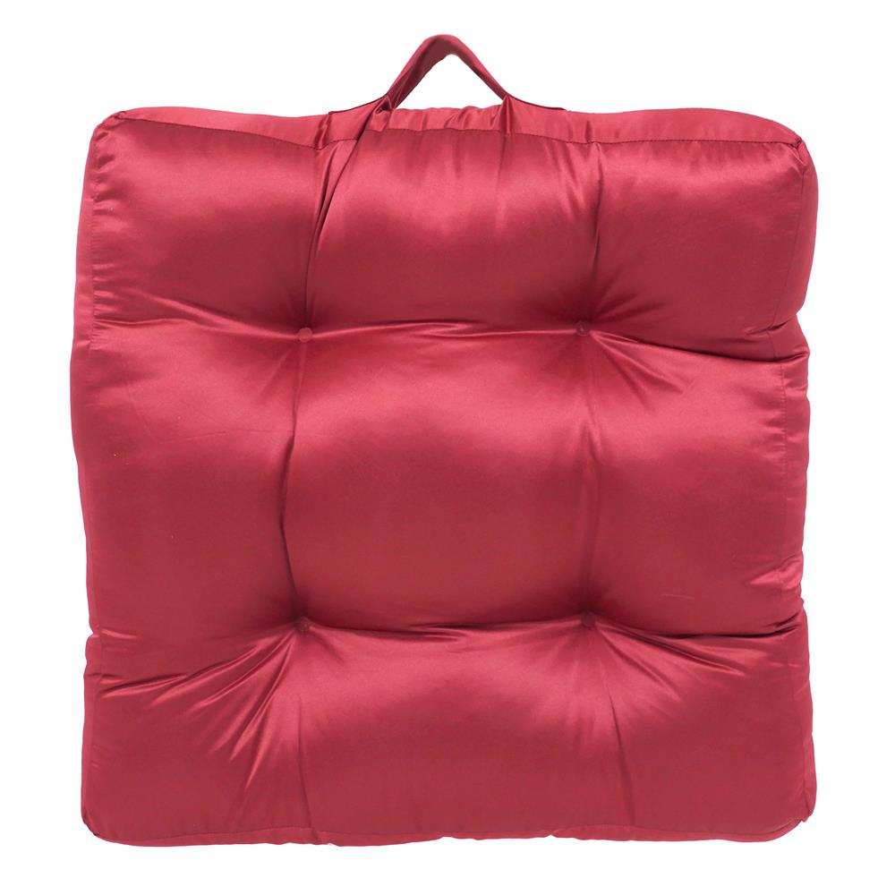 เบาะรองนั่ง HOME LIVING STYLE SATINY 22X22 นิ้ว สีแดง_1