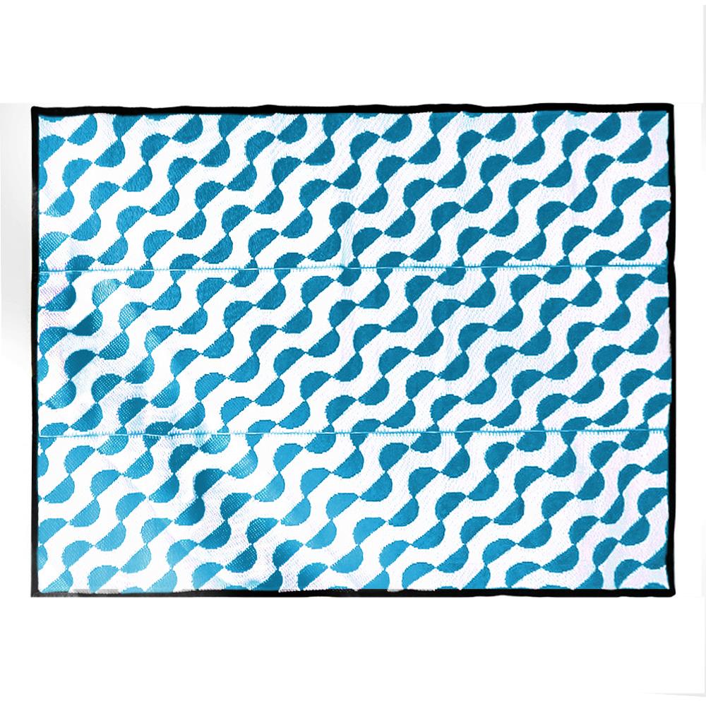 เสื่อพกพา MAT-ER TURQOUISE 150X200 ซม. สีขาว/ฟ้า