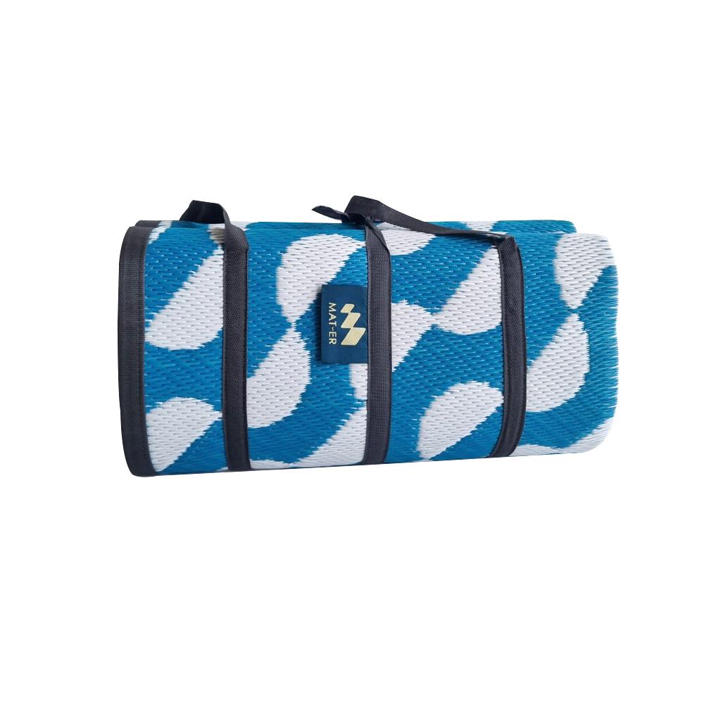 เสื่อพกพา MAT-ER TURQOUISE 150X200 ซม. สีขาว/ฟ้า