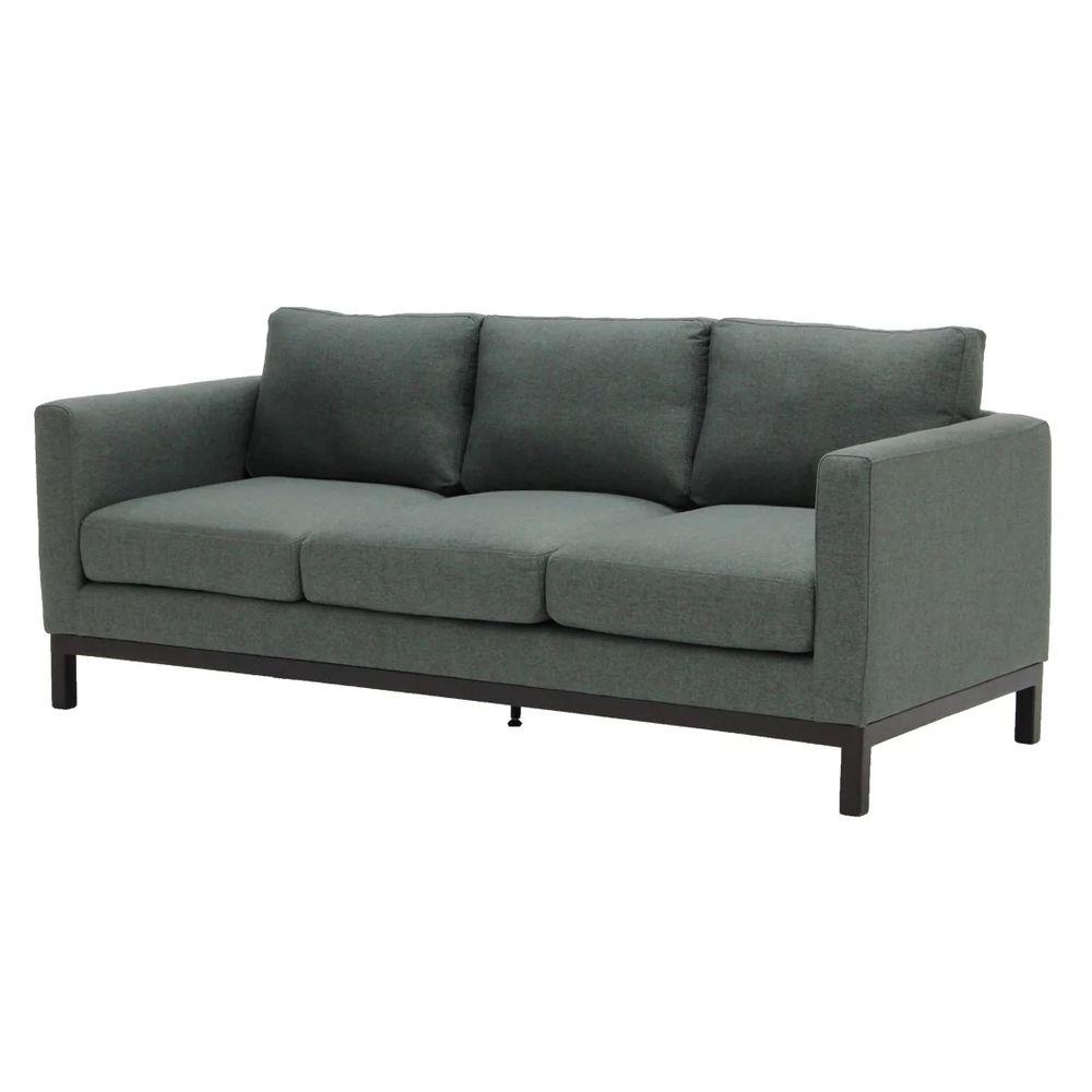 โซฟา 3 ที่นั่ง KONCEPT ROCCO สีเทาเข้ม