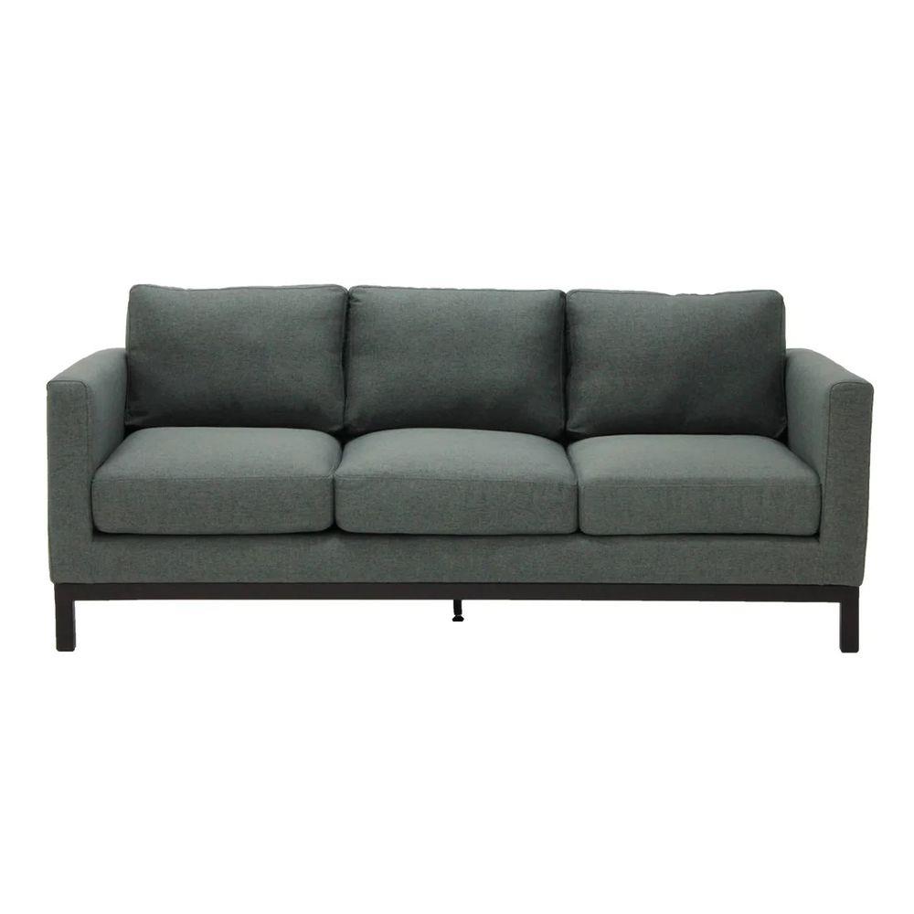 โซฟา 3 ที่นั่ง KONCEPT ROCCO สีเทาเข้ม