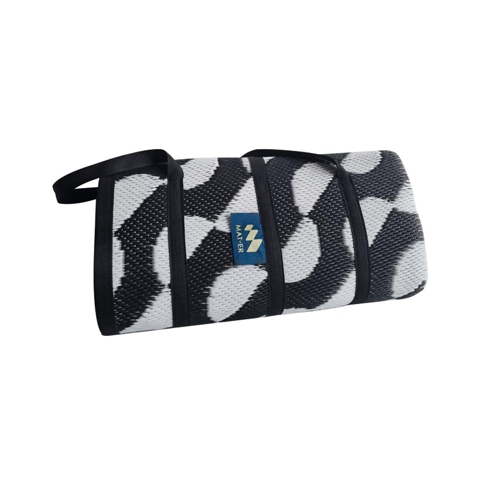 เสื่อพกพา MAT-ER WAVE 150X200 ซม. สีขาว/ดำ