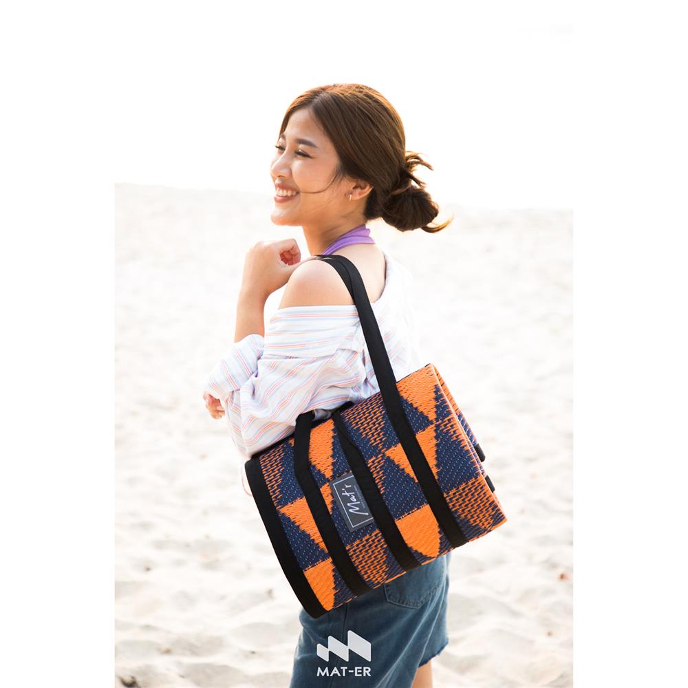 เสื่อพกพา MAT-ER TRIMOND 90X180 ซม. สีส้ม/น้ำเงิน