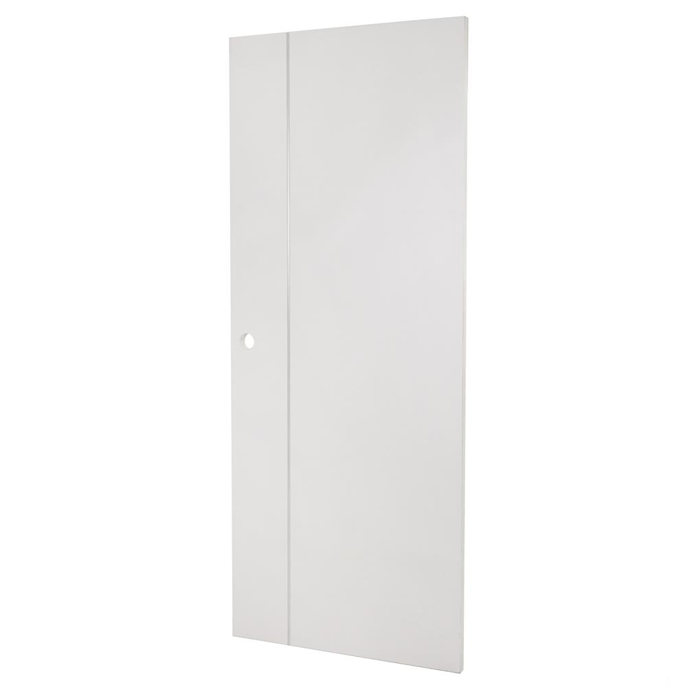 ประตูภายนอก UPVC เจาะลูกบิด AZLE LT-09 80X200 ซม. สีขาว