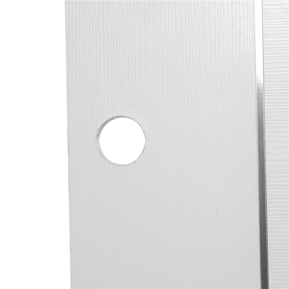 ประตูภายนอก UPVC เจาะลูกบิด AZLE LT-09 80X200 ซม. สีขาว