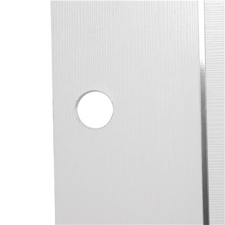 ประตูภายนอก UPVC เจาะลูกบิด AZLE LT-09 80X200 ซม. สีขาว_2