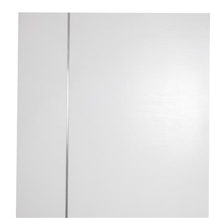 ประตูภายนอก UPVC เจาะลูกบิด AZLE LT-09 80X200 ซม. สีขาว_3