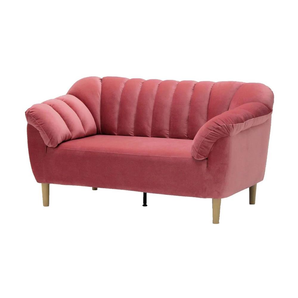 โซฟา 2 ที่นั่ง KONCEPT ROSEE สีชมพู