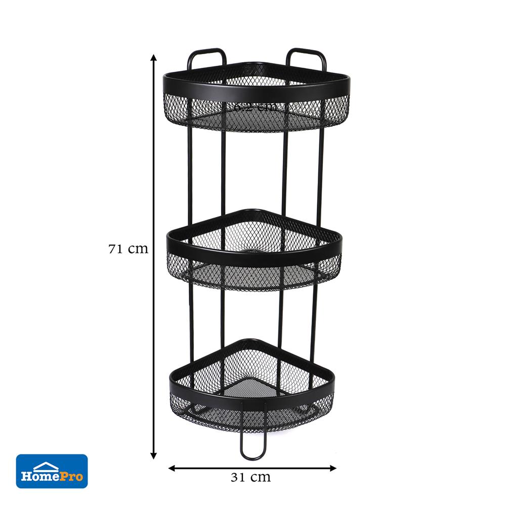 ชั้นวางของเข้ามุมตั้งพื้น 3 ชั้น MOYA KM006A