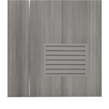 ประตูห้องน้ำ UPVC AZLE BN-01 เกล็ดล่าง 70X200 ซม. สีเทา ลายไม้ เจาะลูกบิด_2
