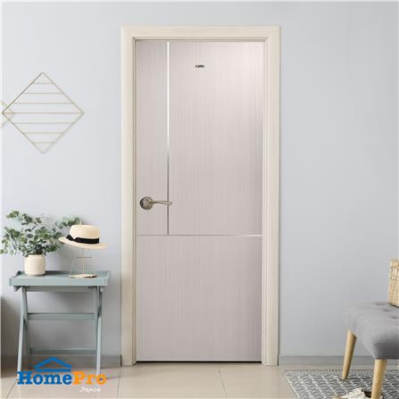 ประตูภายใน UPVC AZLE LT-11 80X200 ซม. สี ASH เจาะลูกบิด_4