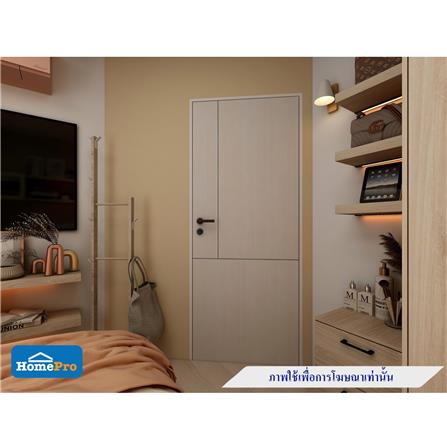 ประตูภายใน UPVC AZLE LT-11 80X200 ซม. สี ASH เจาะลูกบิด_5