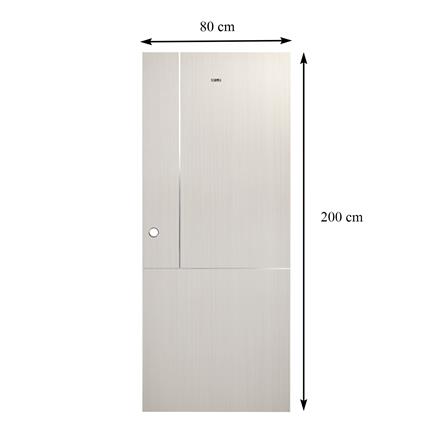 ประตูภายใน UPVC AZLE LT-11 80X200 ซม. สี ASH เจาะลูกบิด_7