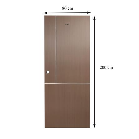 ประตูภายใน UPVC AZLE LT-11 80X200 ซม. สีวอลนัท เจาะลูกบิด_7