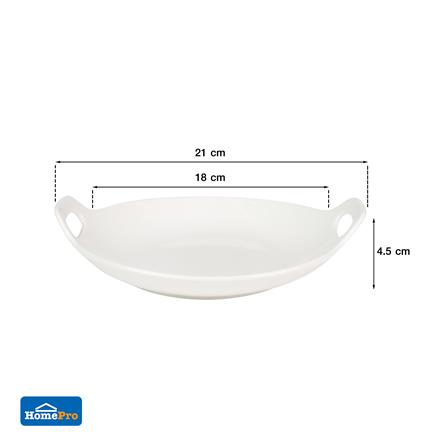 จาน 2 หู PORCELAIN KECH SNOW 8 นิ้ว_5