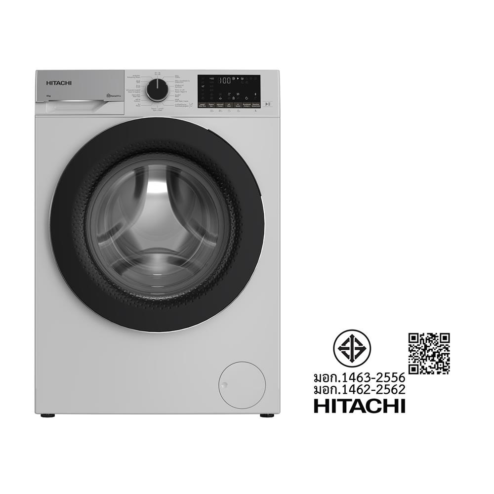 เครื่องซักผ้าฝาหน้า HITACHI BD90YFVE 9 กก. 1400RPM อินเวอร์เตอร์ สีขาว