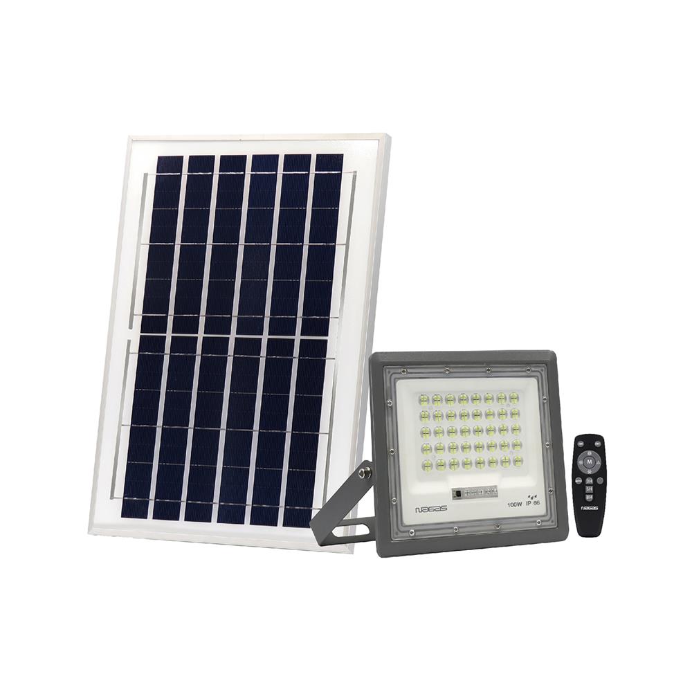 ไฟสปอตไลท์ SOLAR NAGAS BRIGHT 100 วัตต์ DAYLIGHT สีเทา_1