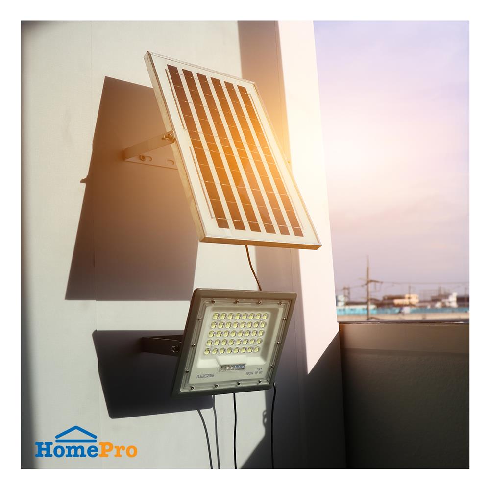 ไฟสปอตไลท์ SOLAR NAGAS BRIGHT 100 วัตต์ DAYLIGHT สีเทา