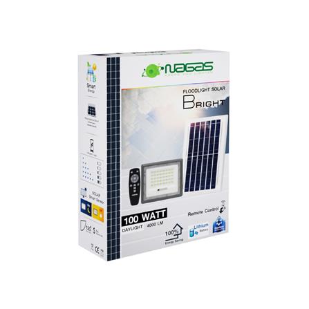 ไฟสปอตไลท์ SOLAR NAGAS BRIGHT 100 วัตต์ DAYLIGHT สีเทา_5