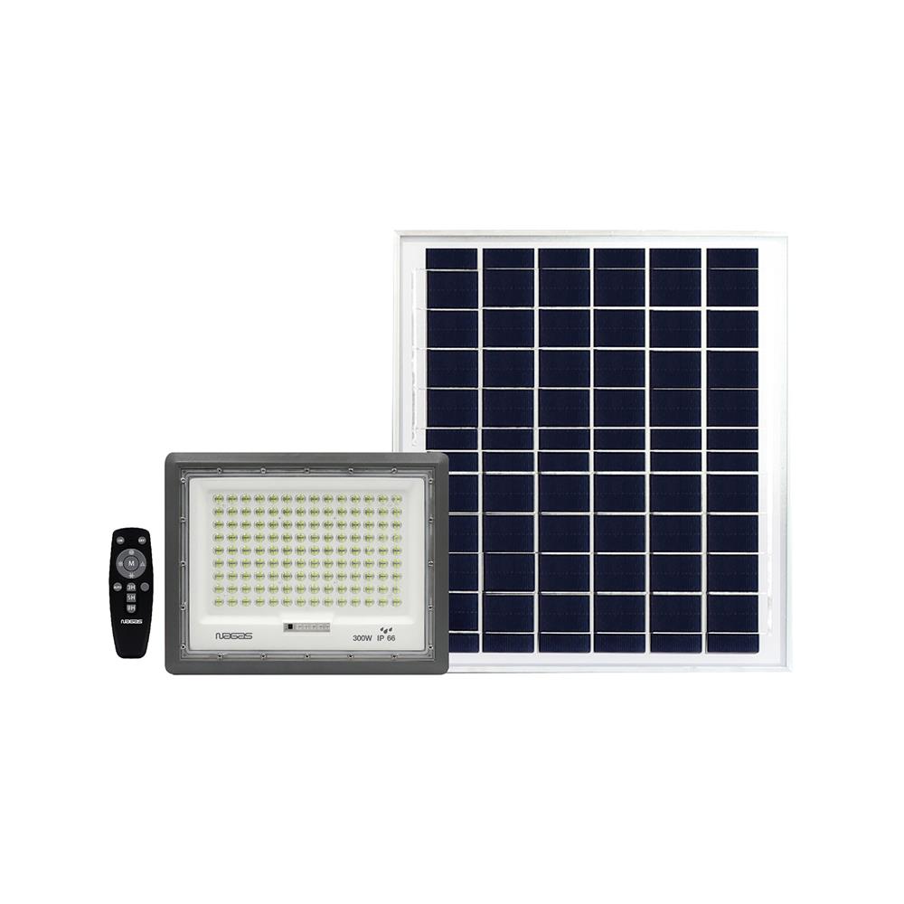 ไฟสปอตไลท์ SOLAR NAGAS BRIGHT 300 วัตต์ DAYLIGHT สีเทา