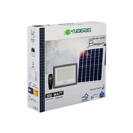 ไฟสปอตไลท์ SOLAR NAGAS BRIGHT 300 วัตต์ DAYLIGHT สีเทา_6