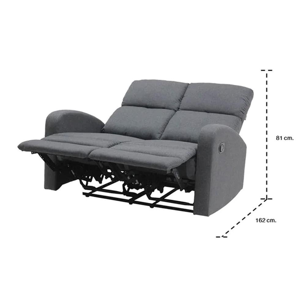 RECLINER 2 ที่นั่ง KONCEPT ZIXAR สีเทา