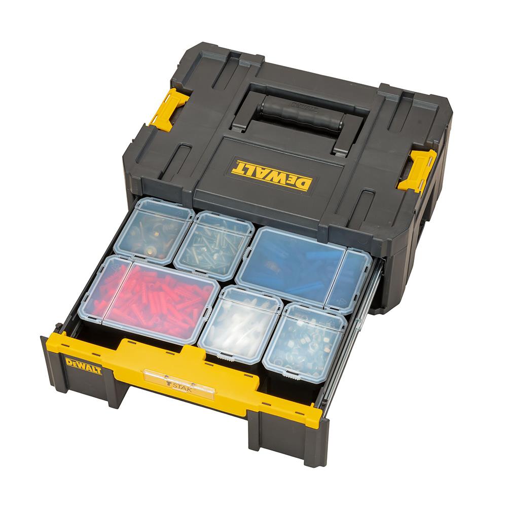 กล่องเครื่องมือแบบลิ้นชัก DEWALT TSTAK DWST1-70705 20 นิ้ว สีเหลือง-ดำ