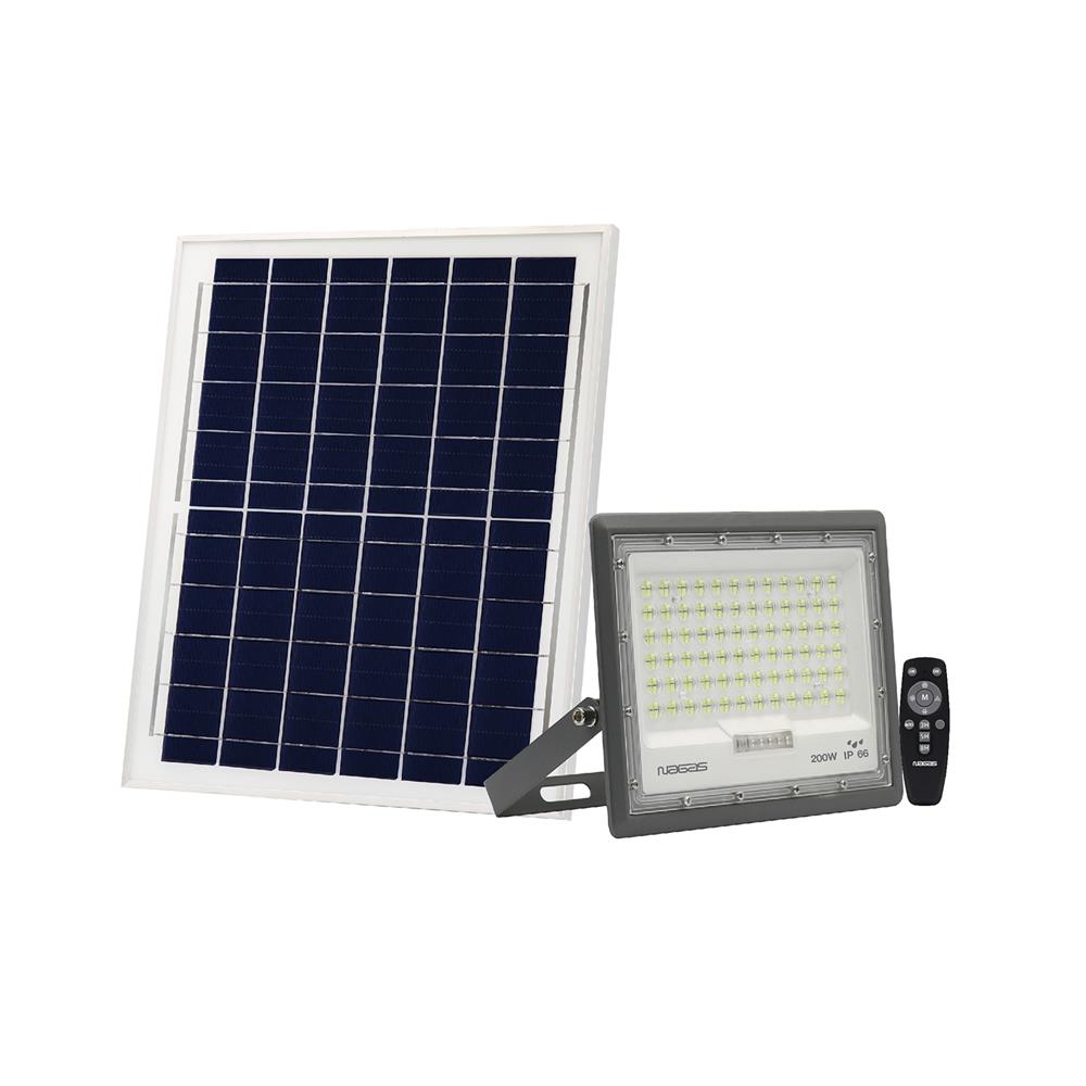 ไฟสปอตไลท์ SOLAR NAGAS BRIGHT 200 วัตต์ DAYLIGHT สีเทา_0