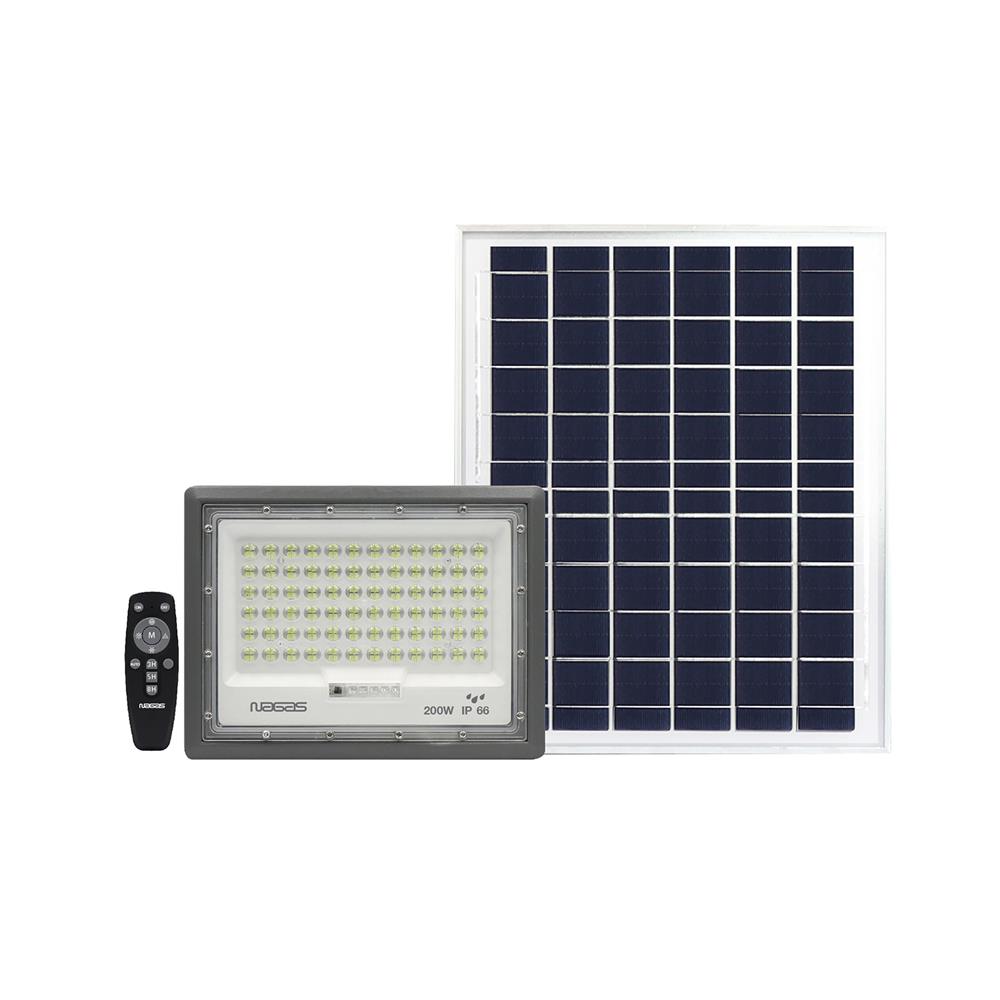 ไฟสปอตไลท์ SOLAR NAGAS BRIGHT 200 วัตต์ DAYLIGHT สีเทา