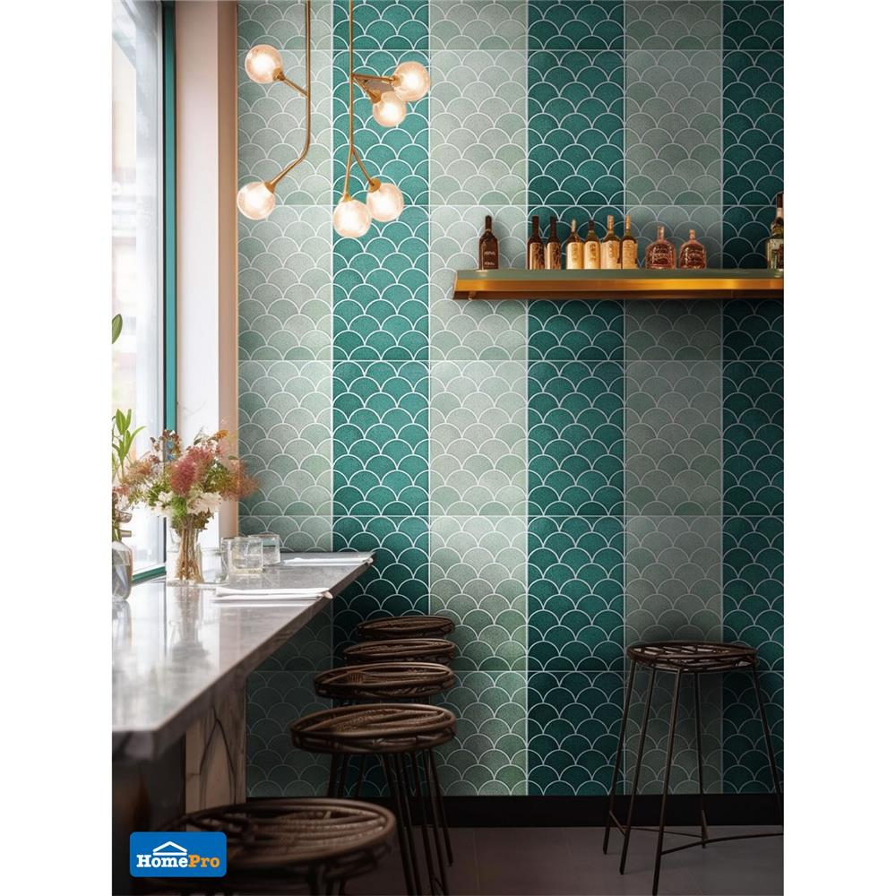 กระเบื้องผนัง 10x16 นิ้ว ARTE เกล็ดศิลา เขียว 0.42 ตร.ม.