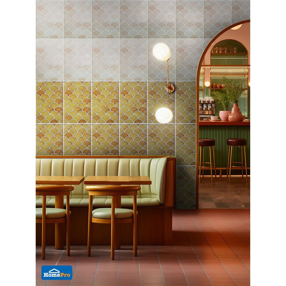 กระเบื้องผนัง 10x16 นิ้ว ARTE เกล็ดศิลา น้ำตาล 0.4 ตร.ม.