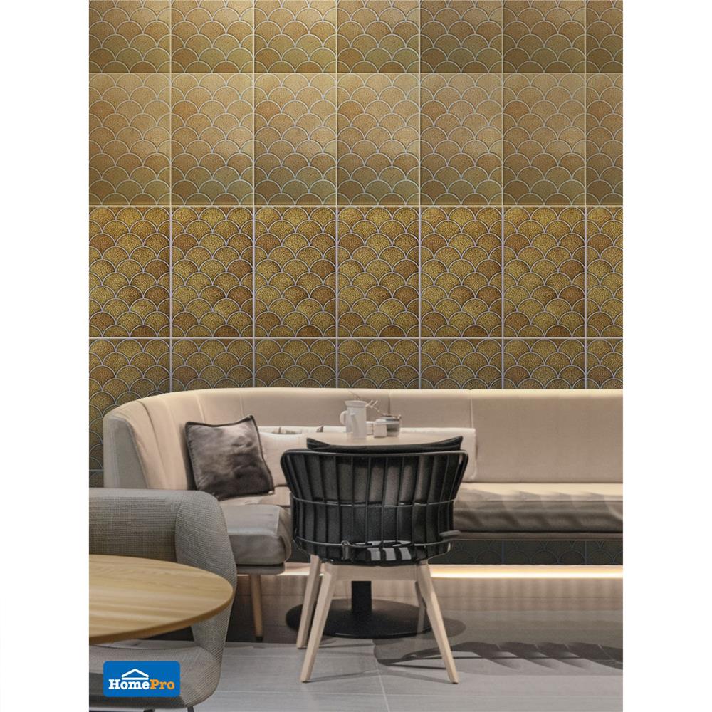 กระเบื้องผนัง 10x16 นิ้ว ARTE เกล็ดศิลา น้ำตาล 0.4 ตร.ม.