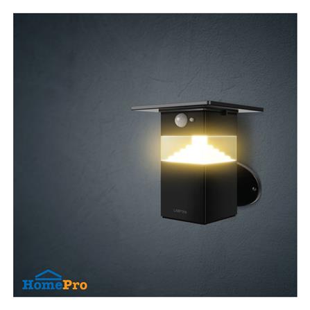 ไฟผนังภายนอก SOLAR LAMPTAN SHADE 8 วัตต์ WARM WHITE สีดำ_8