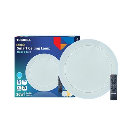 ไฟเพดาน LED TOSHIBA RLDT01C036VACTH1A 16 นิ้ว 36 วัตต์ DAYLIGHT/COOL WHITE/WARM WHITE สีขาว_2