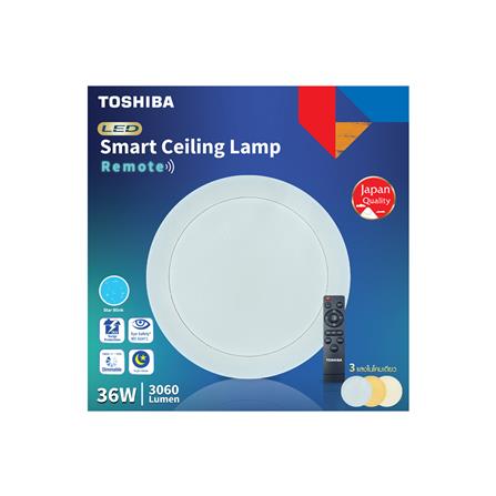 ไฟเพดาน LED TOSHIBA RLDT01C036VACTH1A 16 นิ้ว 36 วัตต์ DAYLIGHT/COOL WHITE/WARM WHITE สีขาว_3