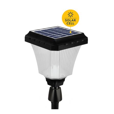 ไฟจัดสวน SOLAR LAMPTAN FOUNTAIN 2 วัตต์ DAYLIGHT/COOL WHITE/WARM WHITE สีดำ_1