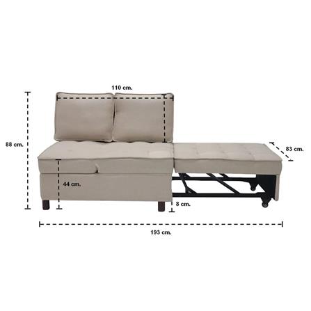 โซฟาเบด KONCEPT FEATHER สีครีม_5