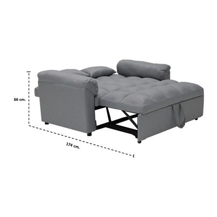 โซฟาเบด KONCEPT FLERO สีเทาอ่อน_3