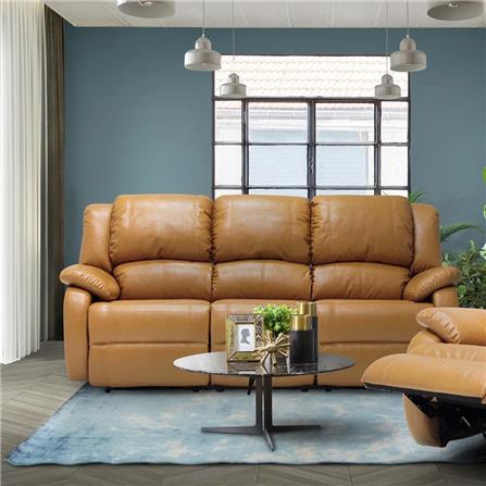 RECLINER 3 ที่นั่ง KONCEPT BANARIS สีน้ำตาลอ่อน_1