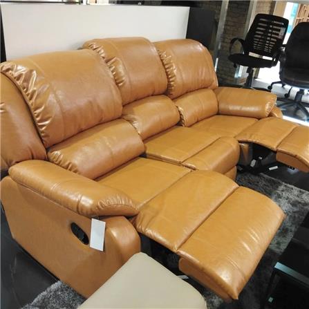 RECLINER 3 ที่นั่ง KONCEPT BANARIS สีน้ำตาลอ่อน_2