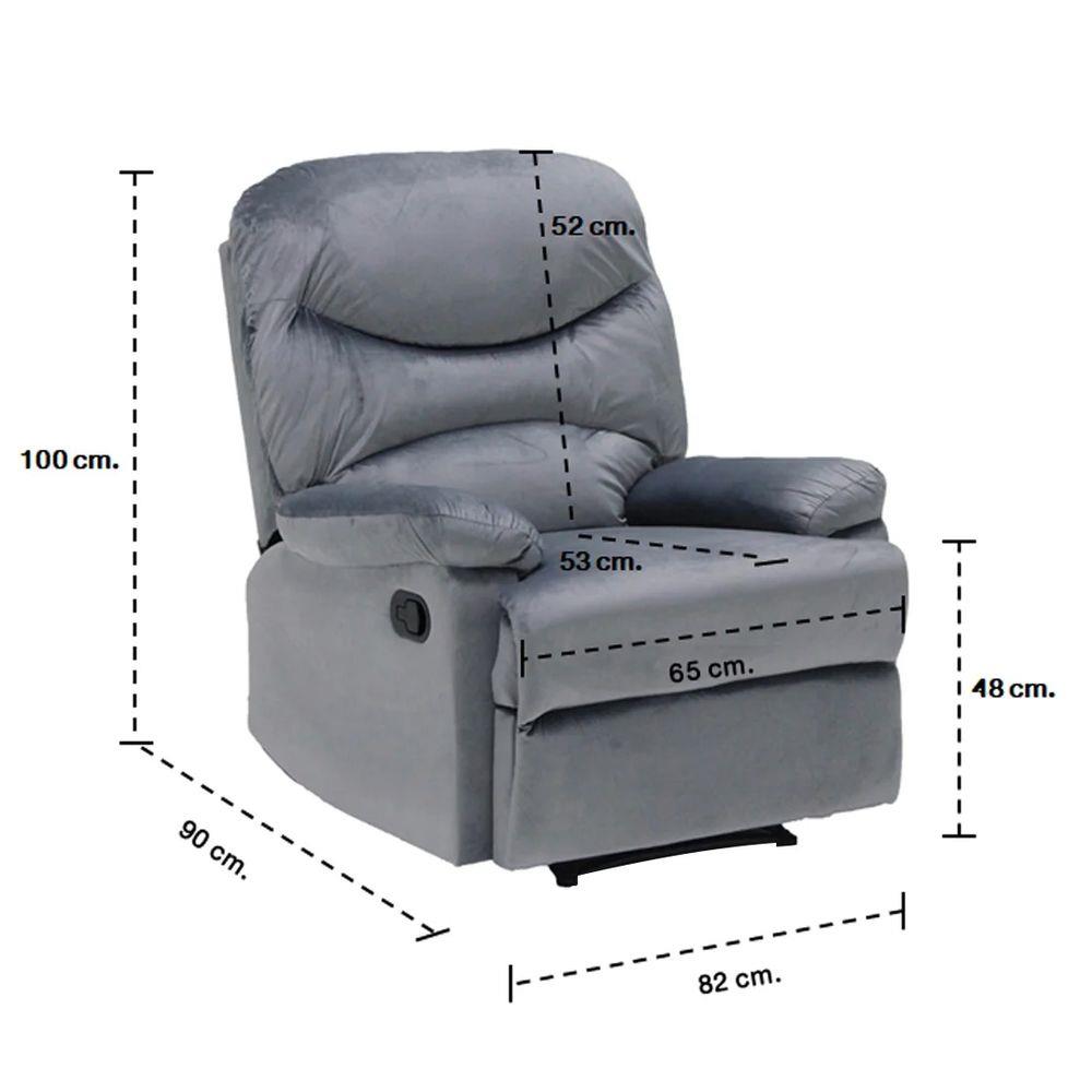 RECLINER KONCEPT LOCCO สีเทา
